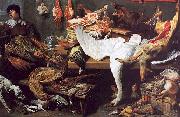 Frans Snyders A Game Stall Sweden oil painting reproduction